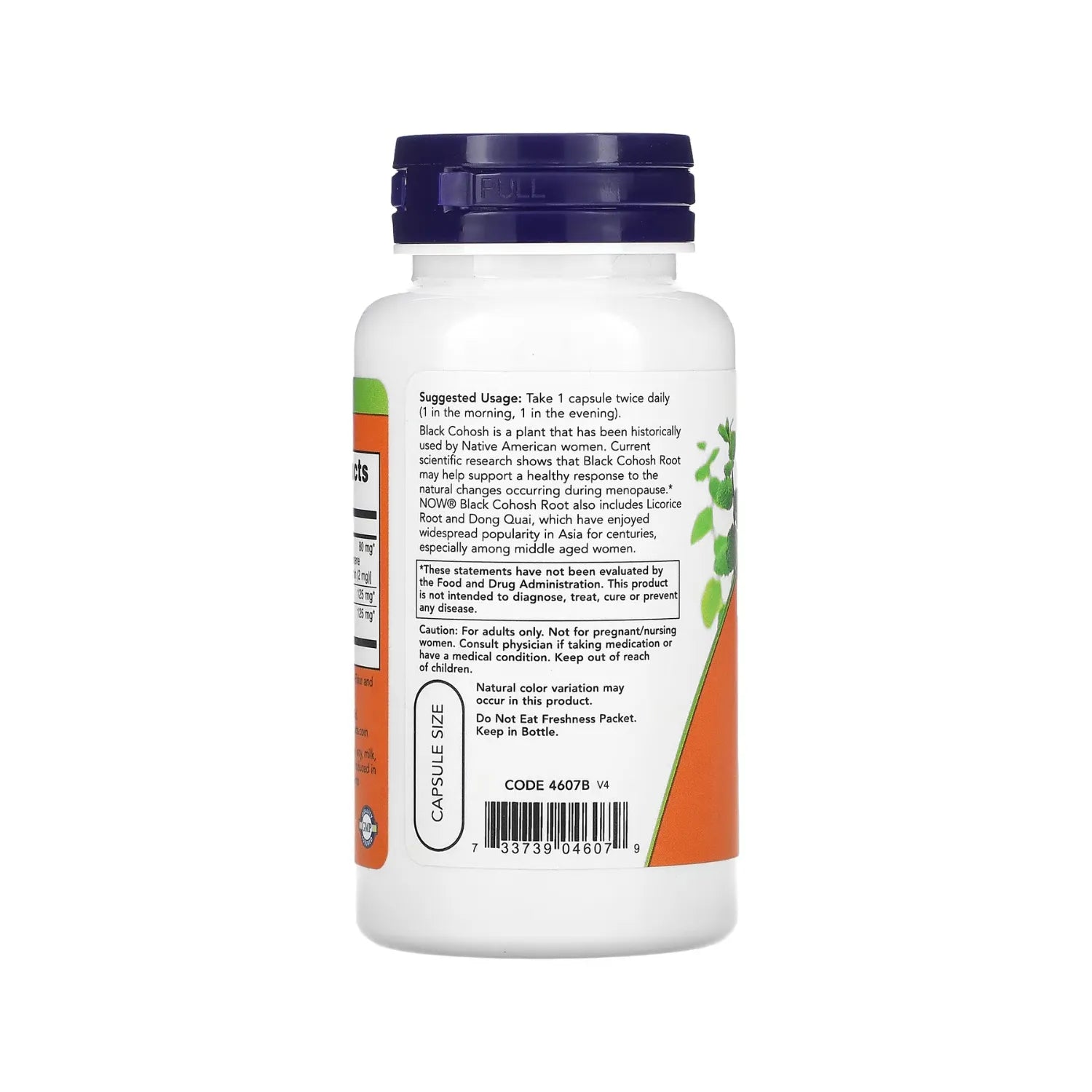 NOW FOODS BLACK COHOSH 80mg 90 VCAPS
