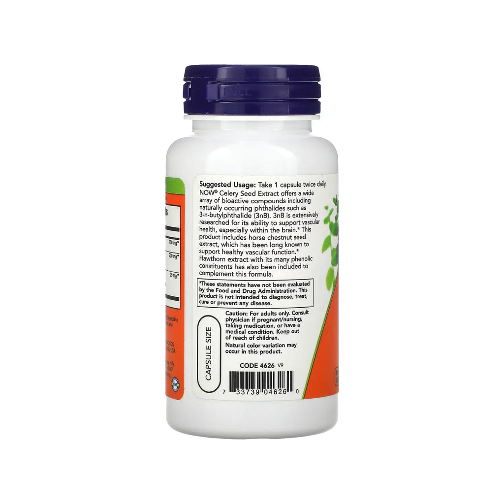 NOW FOODS EXTRACTO DE SEMILLA DE APIO 60CAPS SFN