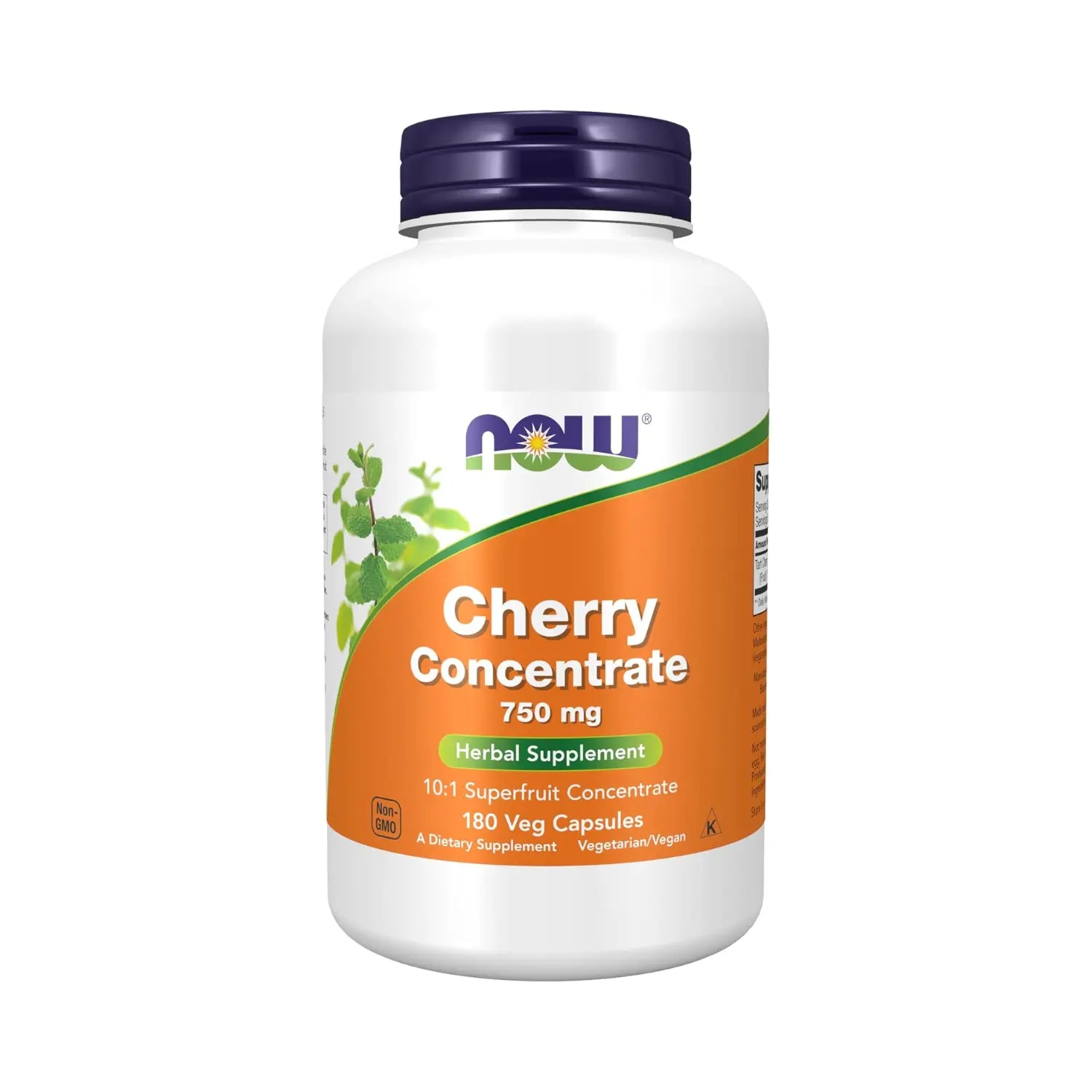 NOW Foods, Concentrado de cereza, 750 mg, 180 vegcaps sfn
