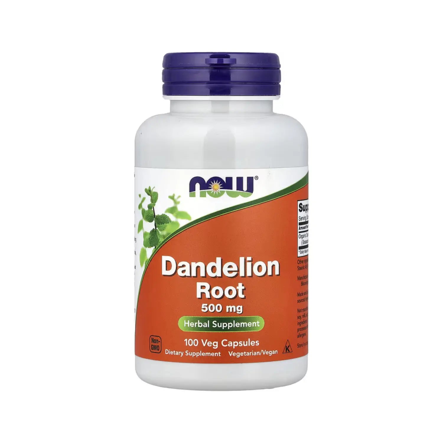 NOW FOODS DIENTE DE LEON RAIZ DANDELION 500MG 100VEGCAPS SFN