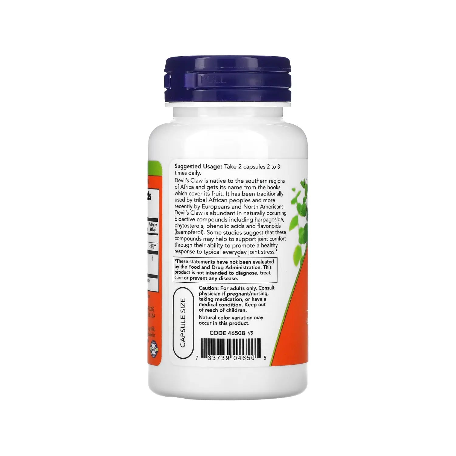 NOW Foods, Garra del diablo, 100 vegcaps sfn