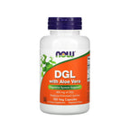 NOW Foods, DGL con aloe vera, 400 mg, 100 vegcaps sfn