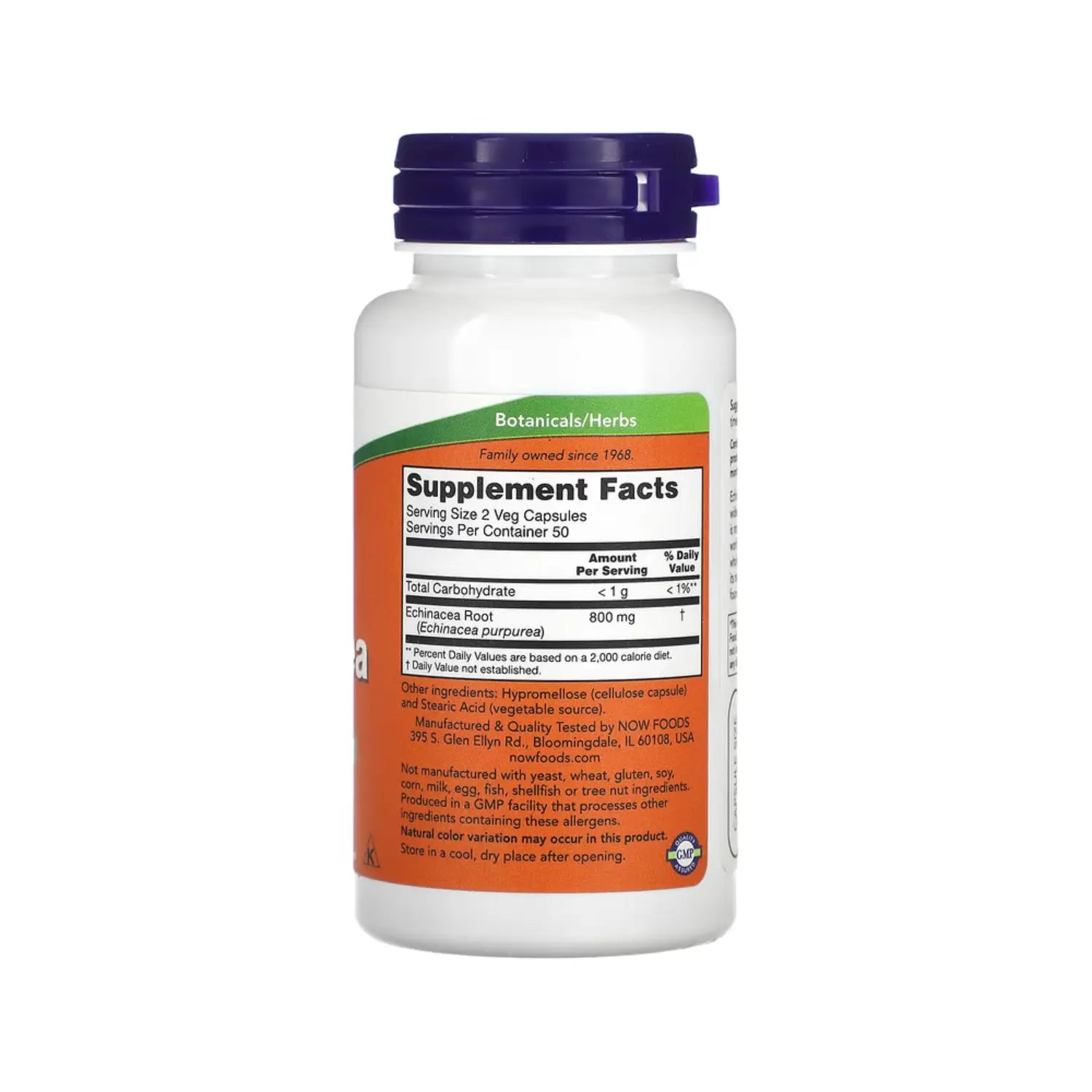 NOW FOODS EQUINACEA APOYO AL SISTEMA INMUNE 100CAP 400MG SFN