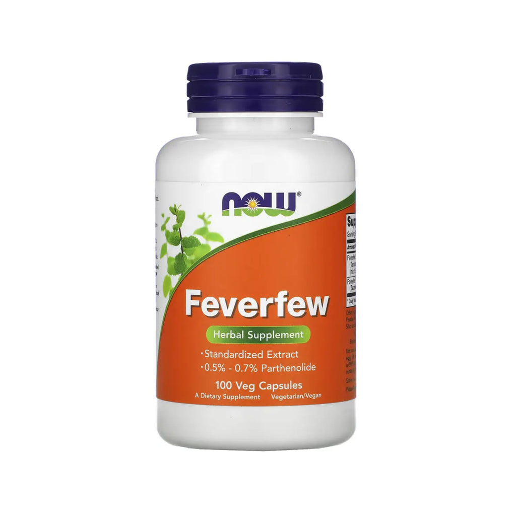 NOW Foods, Feverfew, 100 cápsulas sfn