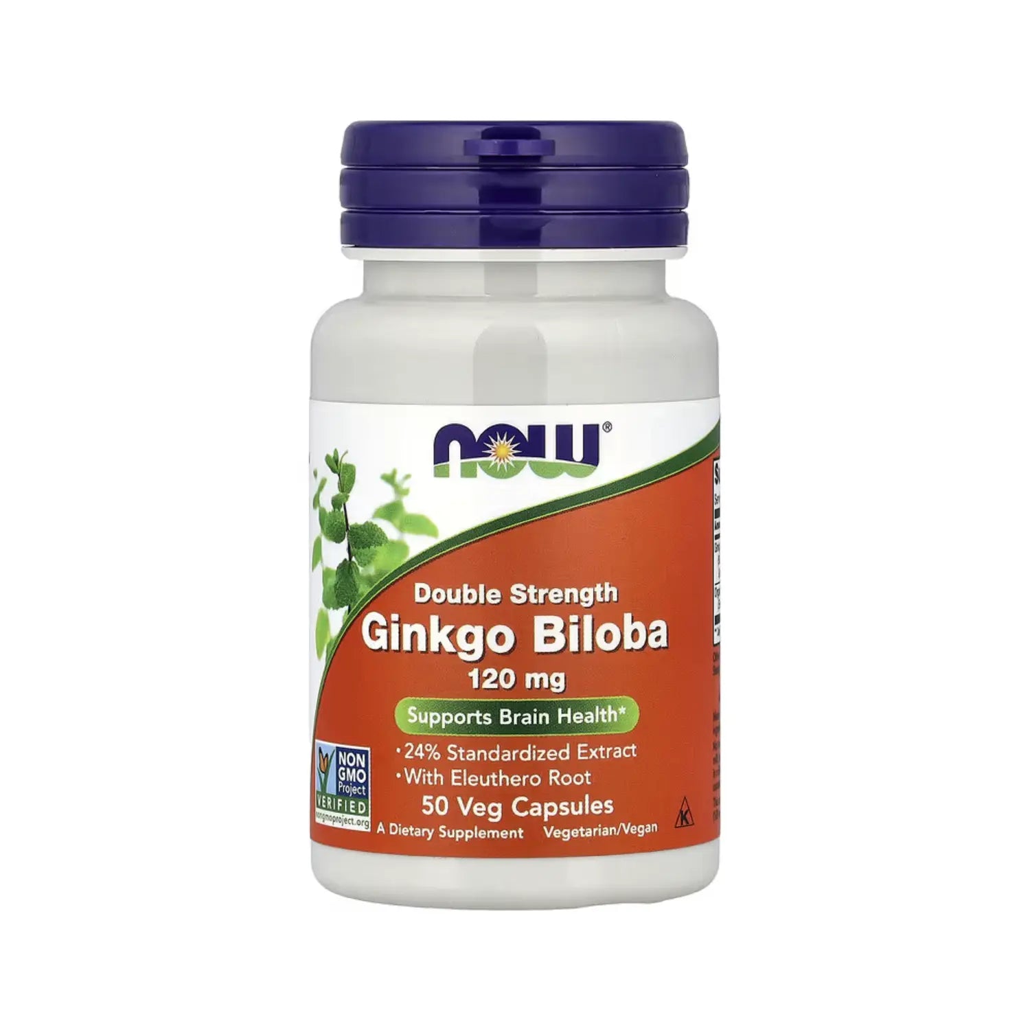 NOW FOODS GINKGO BILOBA DOUBLE STRENGTH 120MG 50 CAPS SFN