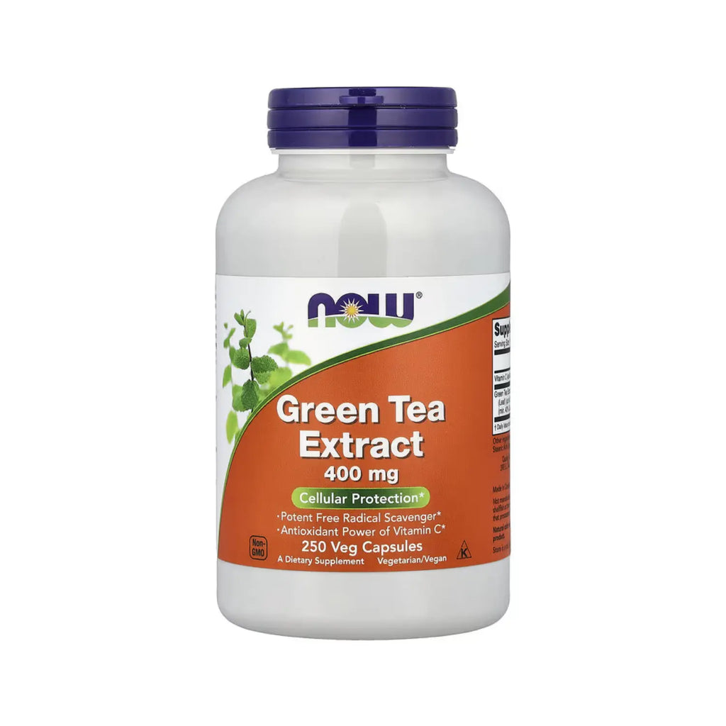 NOW Foods, Extracto de té verde, 400 mg, 250 vegcaps sfn