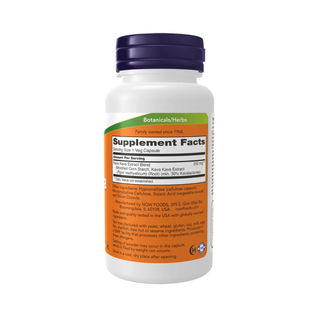 NOW FOODS KAVA KAVA 250mg 30% 60 VCAPS