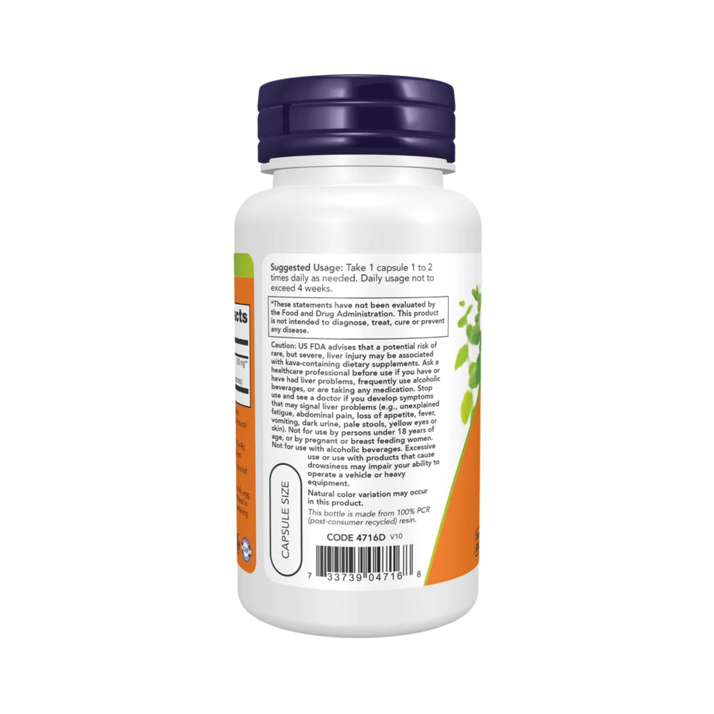 NOW FOODS KAVA KAVA 250mg 30% 60 VCAPS