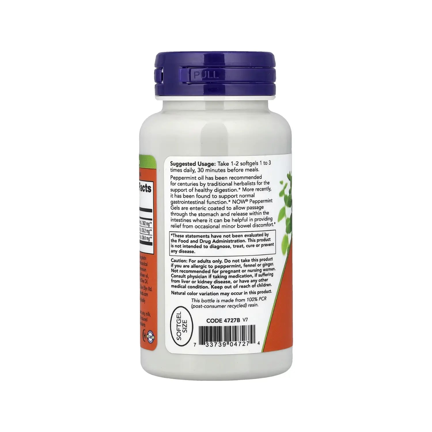 NOW FOODS PEPPERMINT MENTA APOYO DIGESTIVO 90SOFTGELS SFN