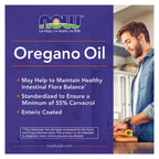 Aceite de Orégano NOW 90 Cápsulas Blandas Aceite de Orégano