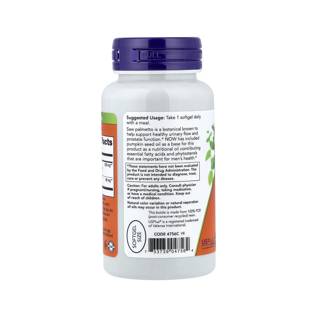 Now Foods Extracto De Saw Palmetto 90veggie Softgels Sfn