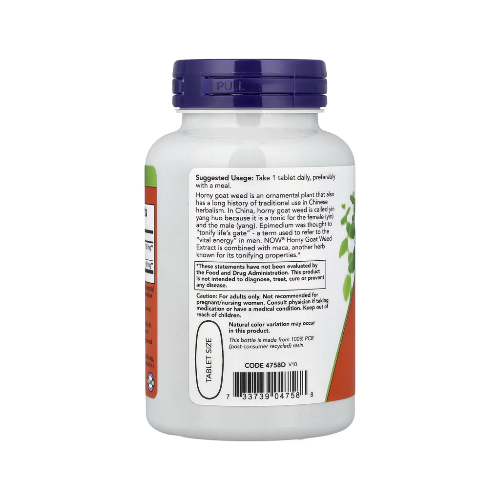 NOW FOODS EXTRACTO DE HIERBA DE CABRA EN CELO, 90 CAPS SFN
