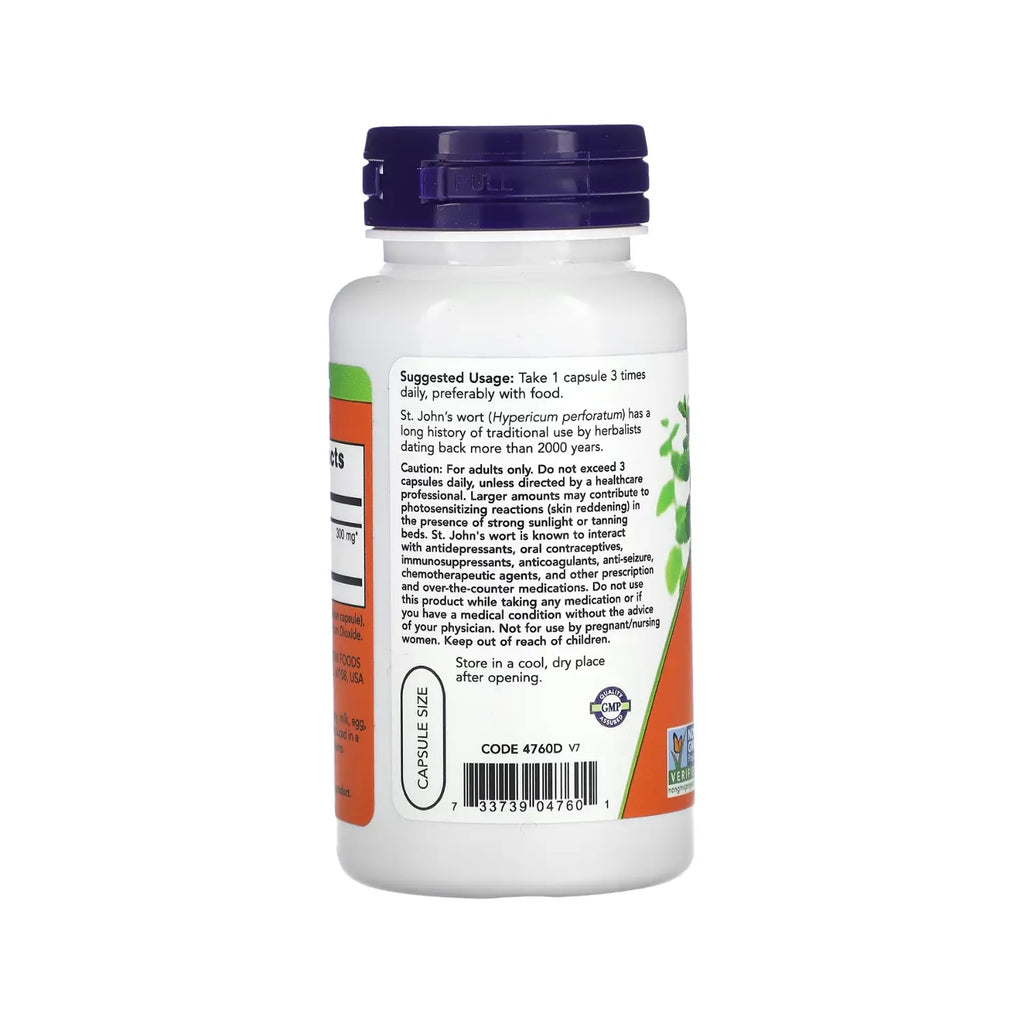 NOW FOODS ST. JOHN'S WORT 300 MG 100 VEG CAPS SFN