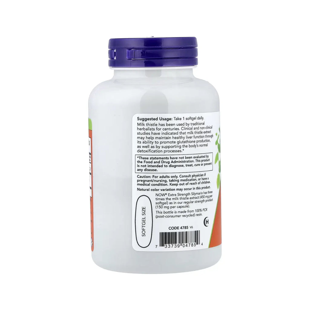 NOW Foods, Extracto de cardo mariano, 450 mg, 120 softgel sfn