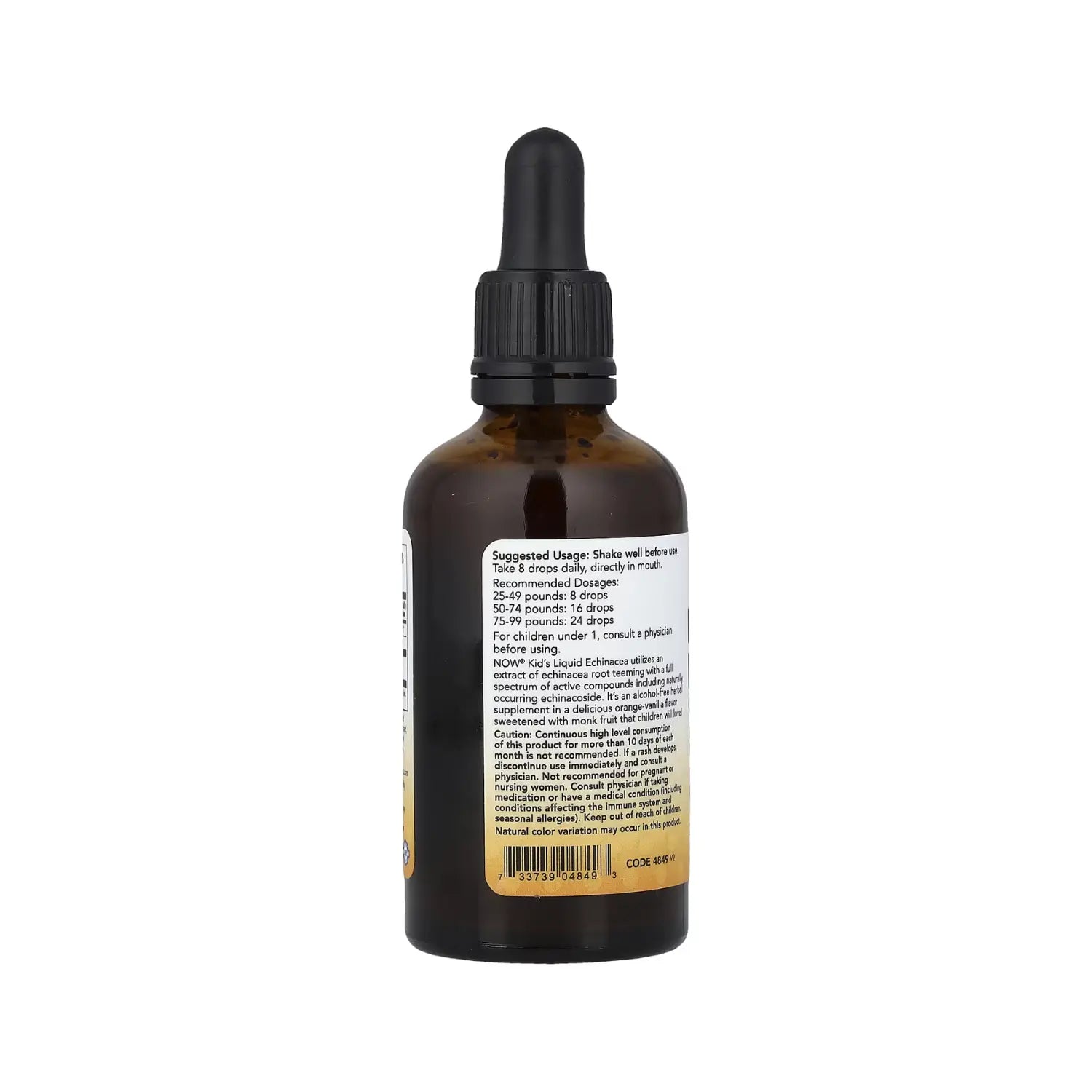 NOW FOODS EQUINACEA LIQUIDA DE NARANJA PARA NIÑOS 59ML SFN
