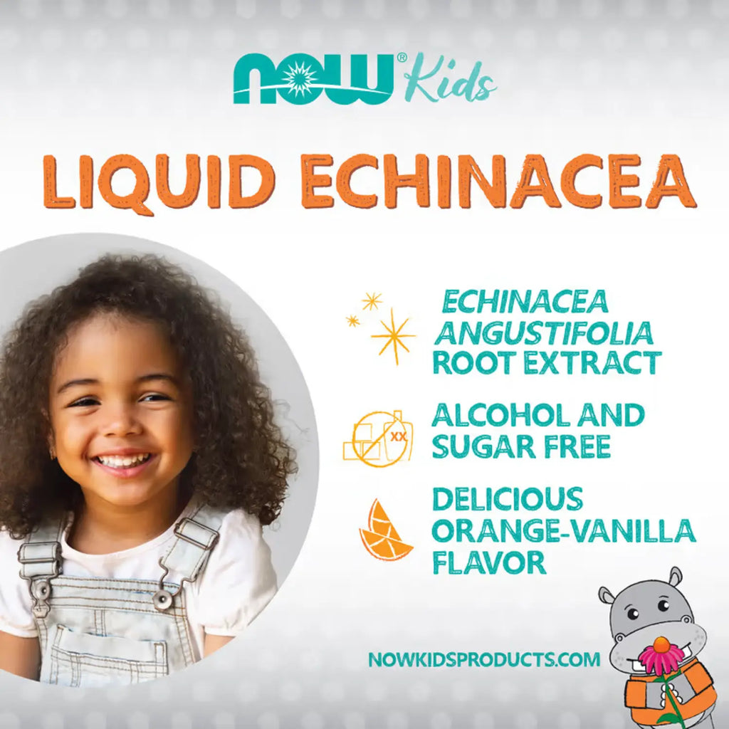 NOW FOODS EQUINACEA LIQUIDA DE NARANJA PARA NIÑOS 59ML SFN