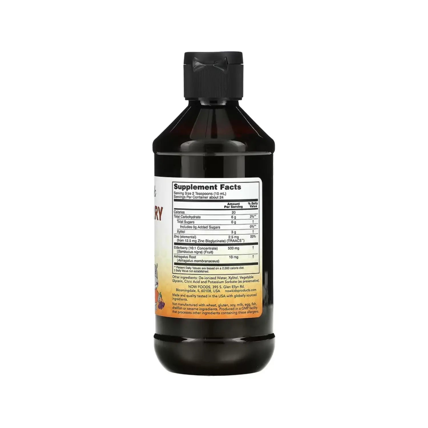 NOW FOODS ELDERBERRY PARA NIÑOS INMUNIDAD 8OZ SFN