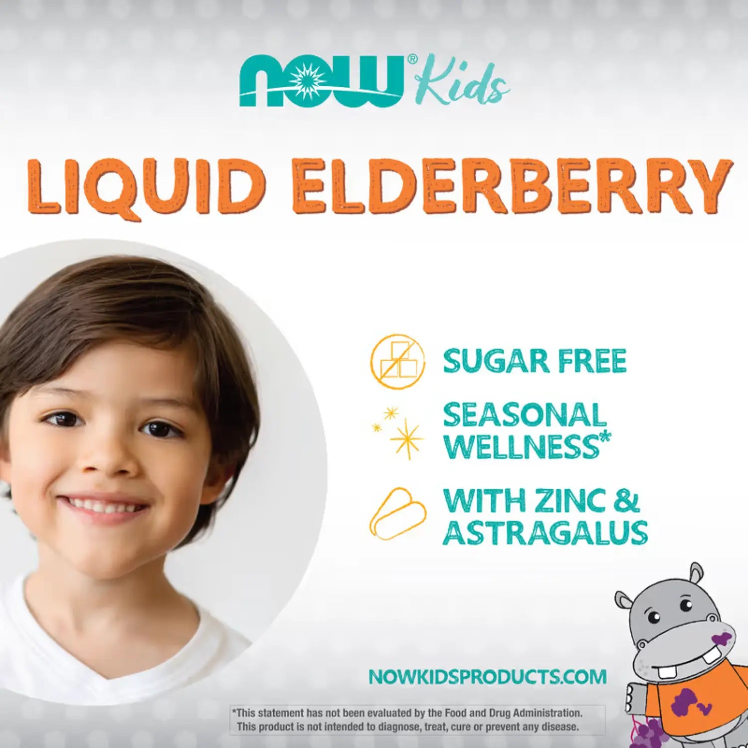 NOW FOODS ELDERBERRY PARA NIÑOS INMUNIDAD 8OZ SFN