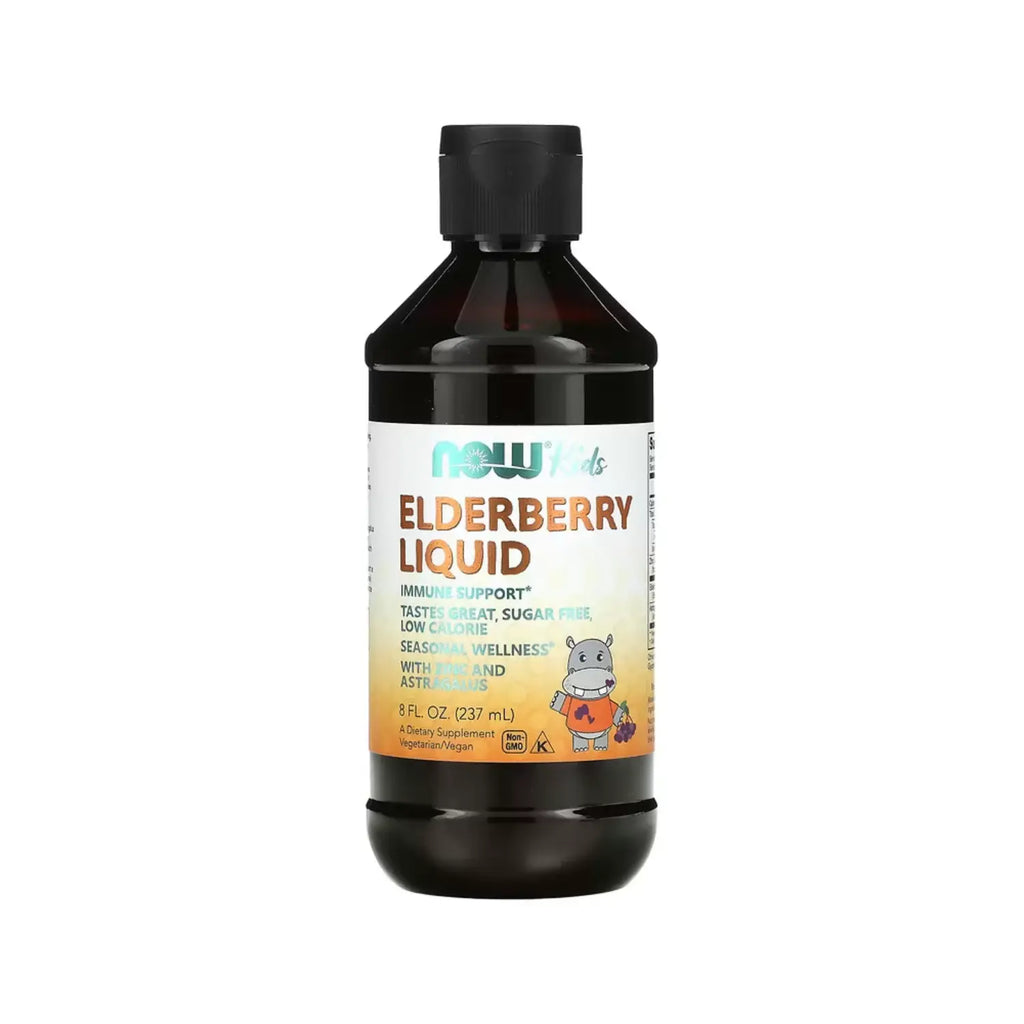 NOW FOODS ELDERBERRY PARA NIÑOS INMUNIDAD 8OZ SFN