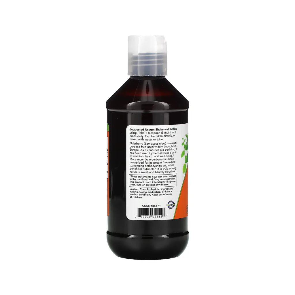 NOW FOODS ELDERBERRY LIQUID BAYAS DE SAUCO LÍQUIDO 237ML SFN