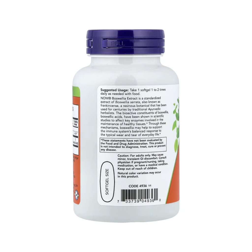 NOW FOODS EXTRACTO DE BOSWELLIA 500MG 90 SOFTGELS SFN