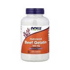 NOW Foods, Gelatina de Res, 550 mg, 200 cápsulas sfn