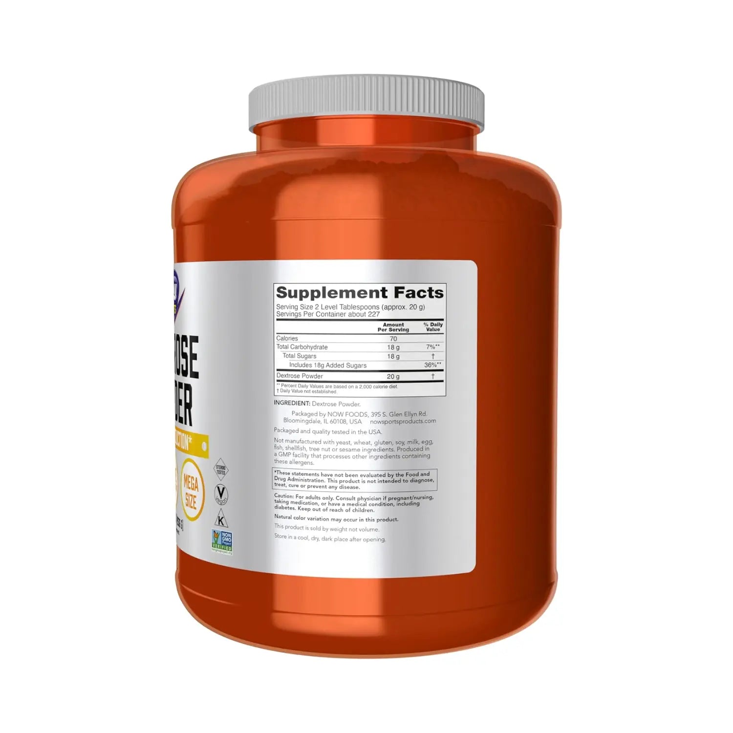 NOW Foods, Dextrose Powder (sports) 10 LB sfn