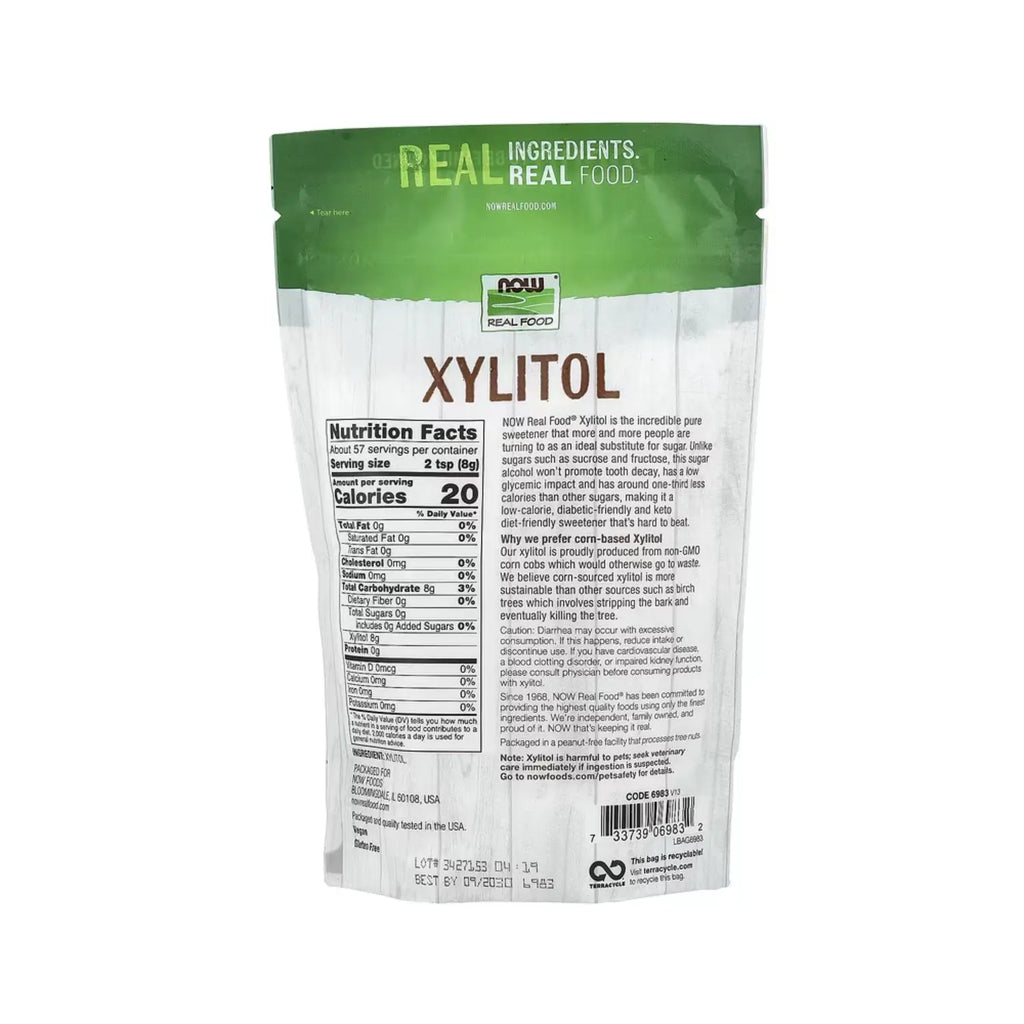 NOW FOODS XYLITOL 454 G ENDULCORANTE SFN