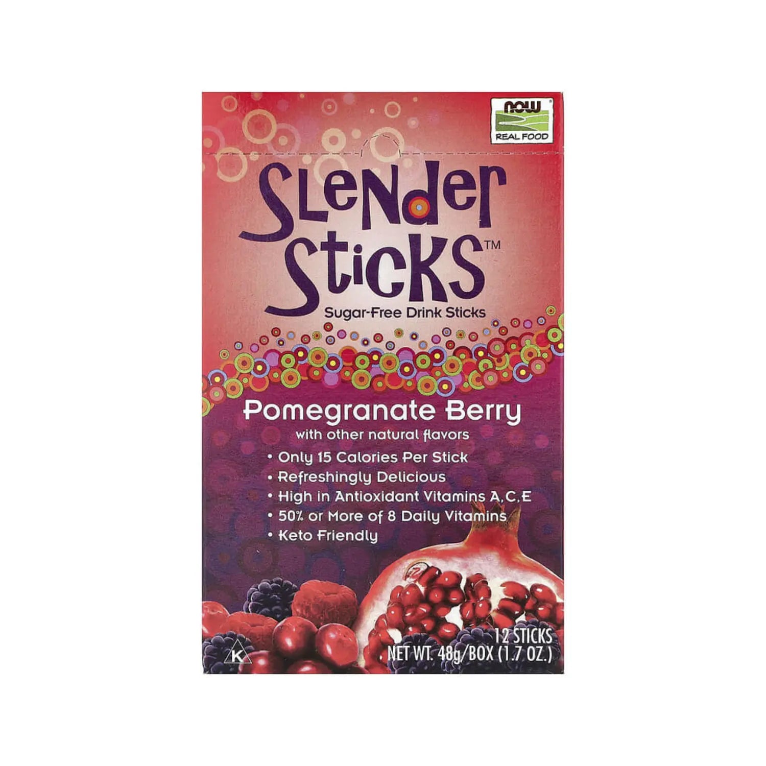 NOW FOODS REAL FOOD PALITOS FINOS 12 PALITOS 4G C/U SFN