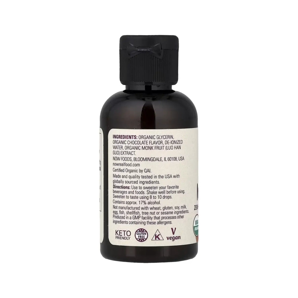 NOW FOODS REAL FOOD MONK FRUIT ORGANICO 53ML SFN