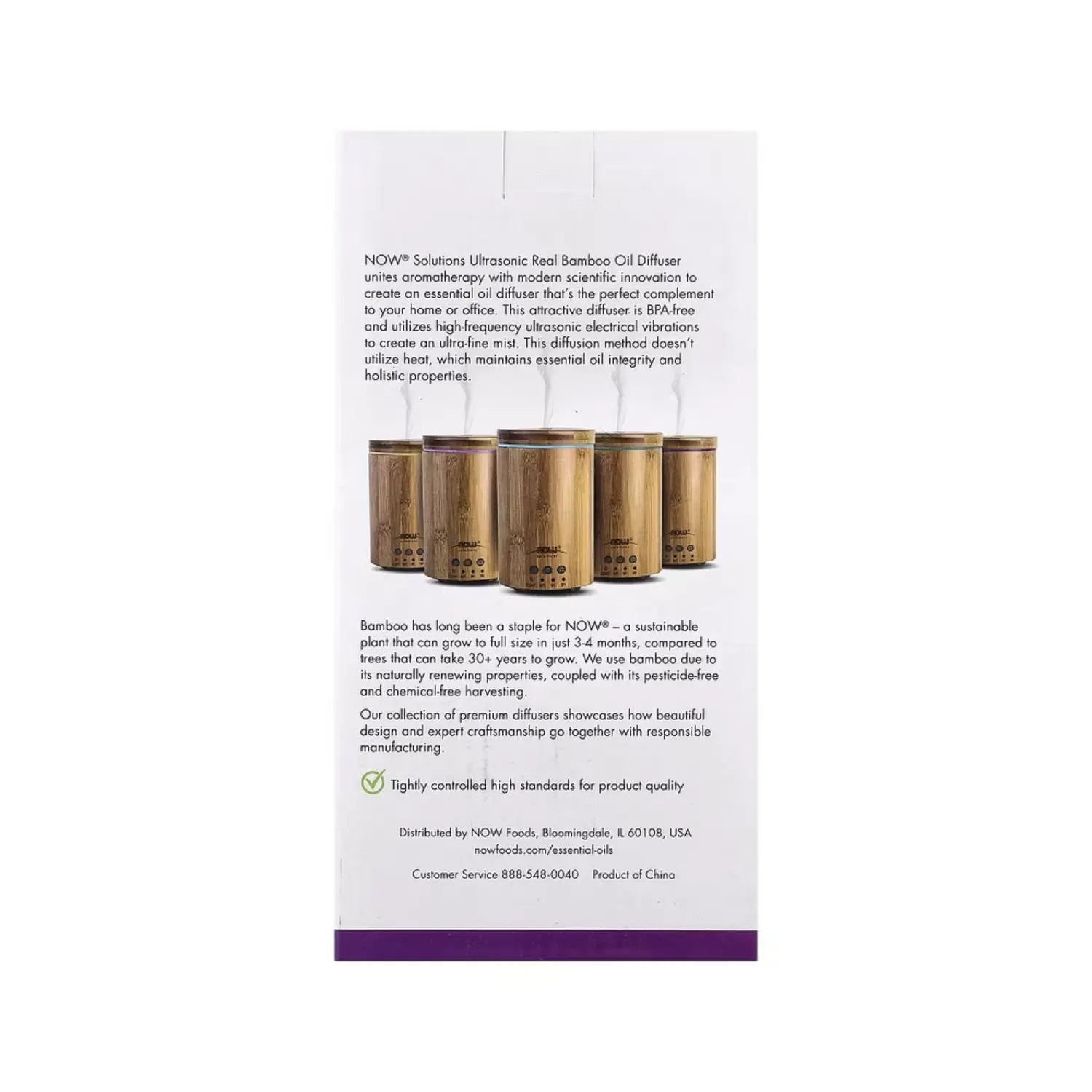 NOW SOLUTIONS DIFUSOR ULTRASONICO DE BAMBÚ PARA ACEITES SFN