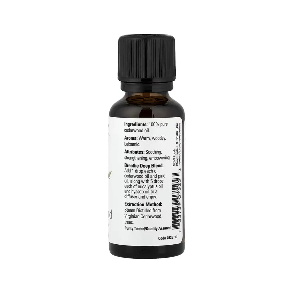 NOW FOODS ACEITES ESENCIALES MADERA DE CEDRO PURO 30ML SFN