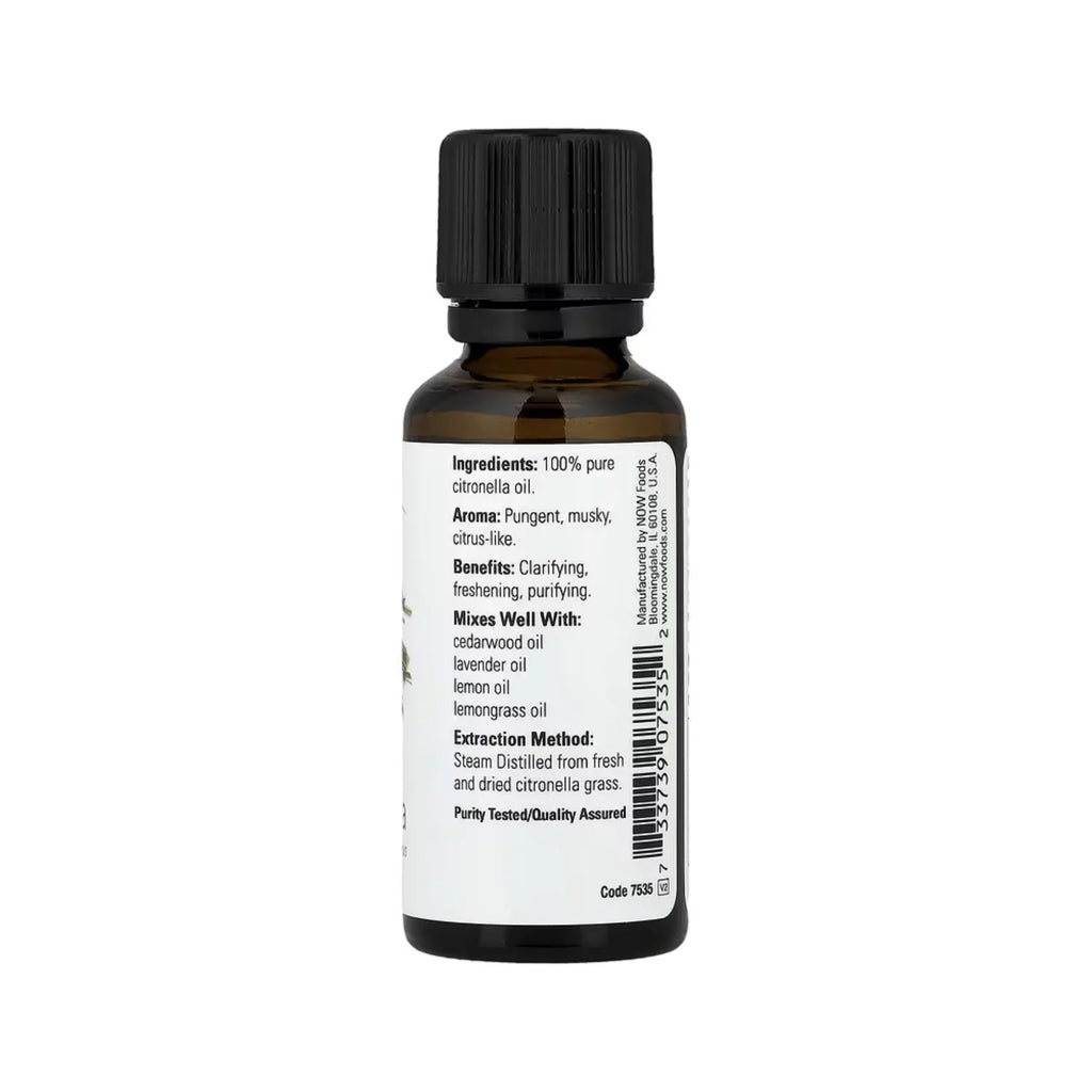 Now Foods Aceites Esenciales Citronela 1 Fl Oz (30 Ml)