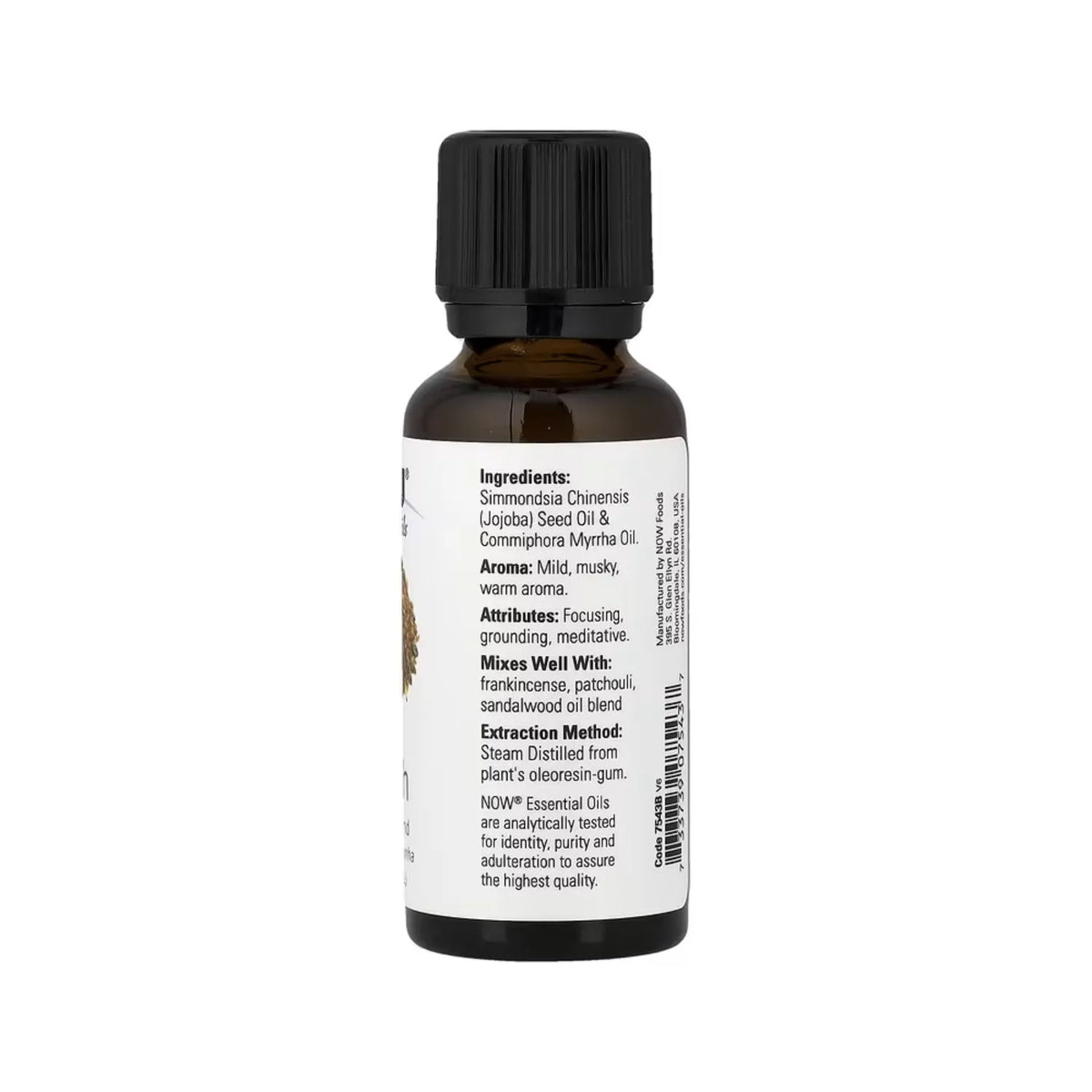 Now Foods Aceites Esenciales Mirra 30 Ml (1 Oz. Líq.)