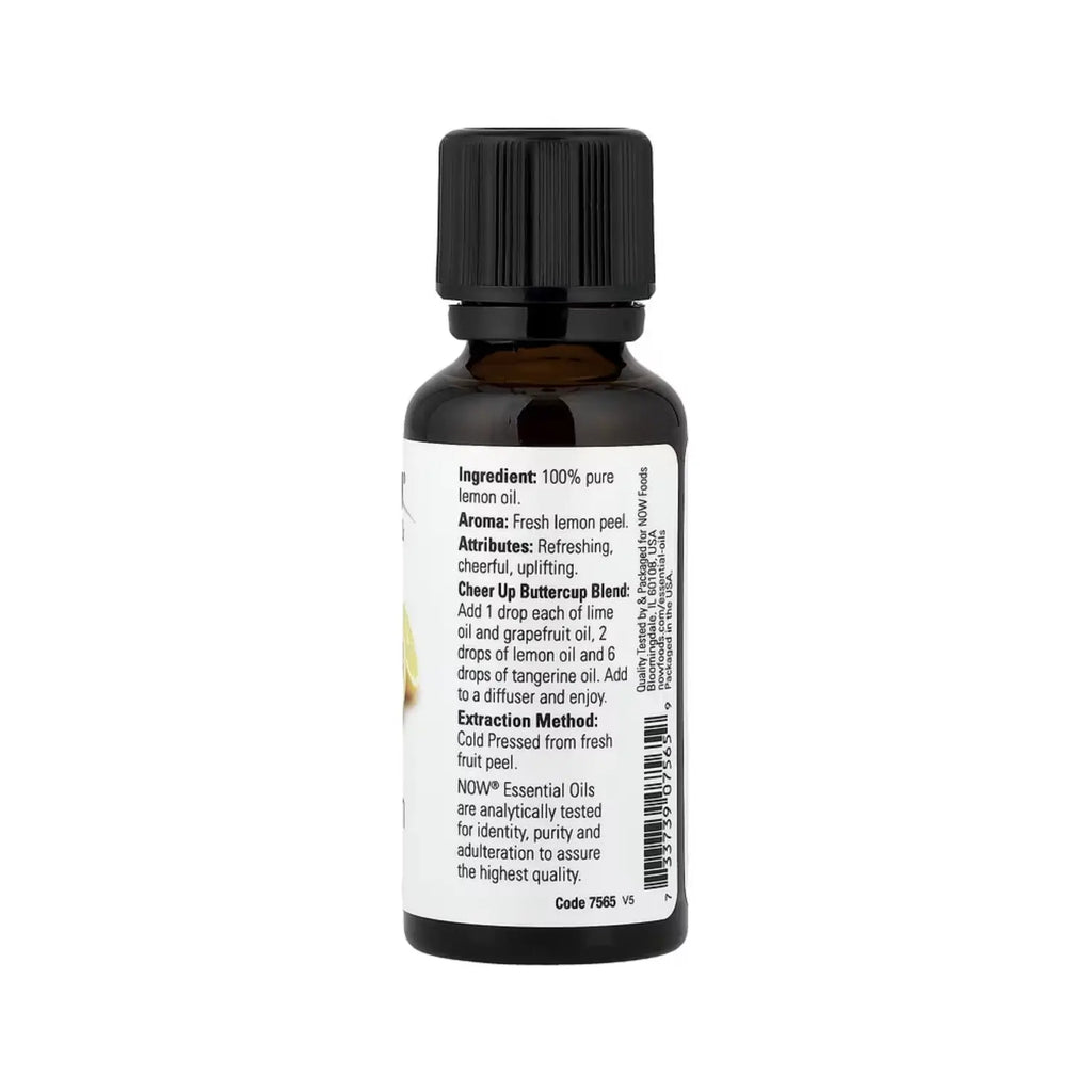 NOW FOODS ACEITES ESENCIALES LIMON LEMON 30ML 100% PURO SFN