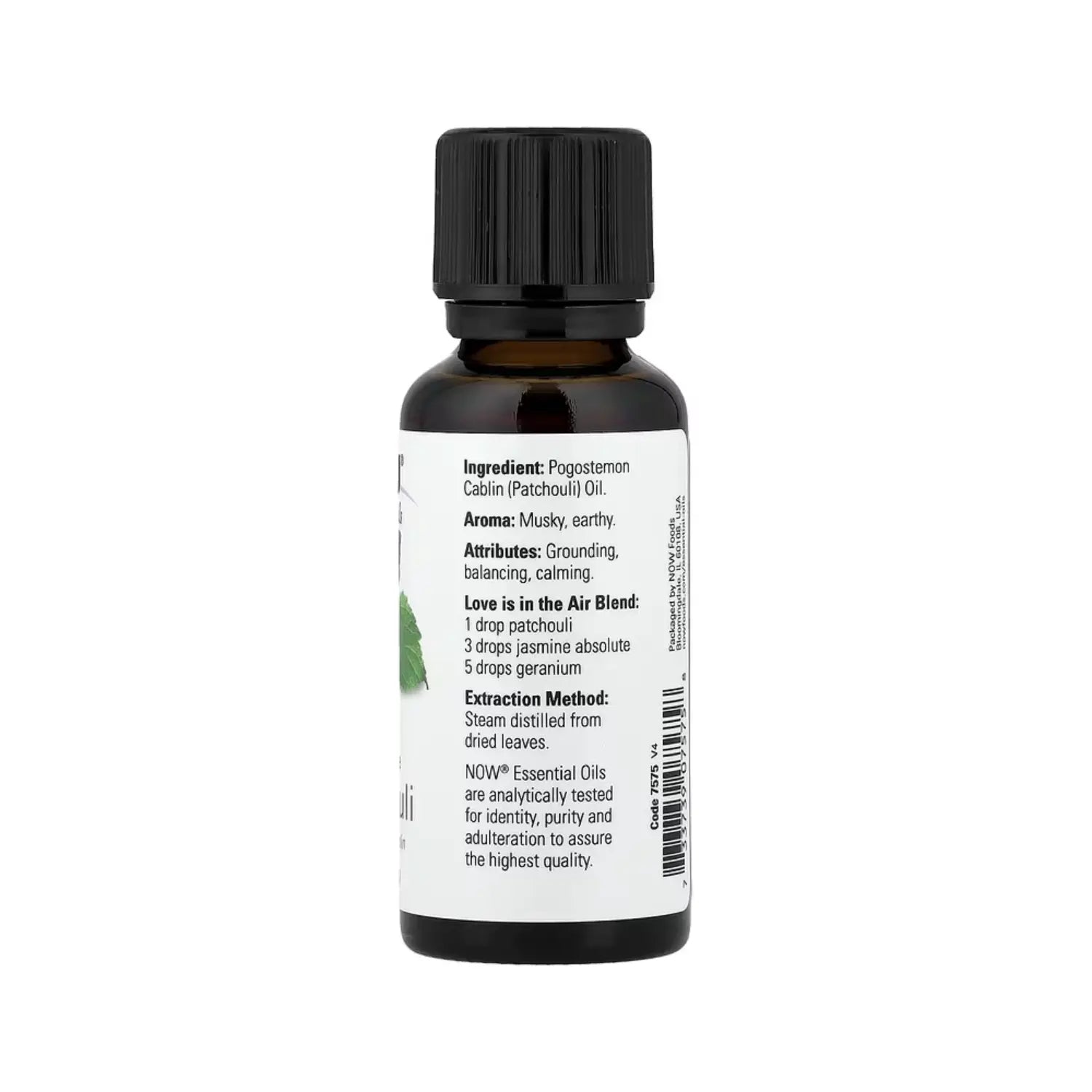 NOW FOODS ACEITES ESENCIALES, PACHULI, 1 FL OZ (30 ML) SFN