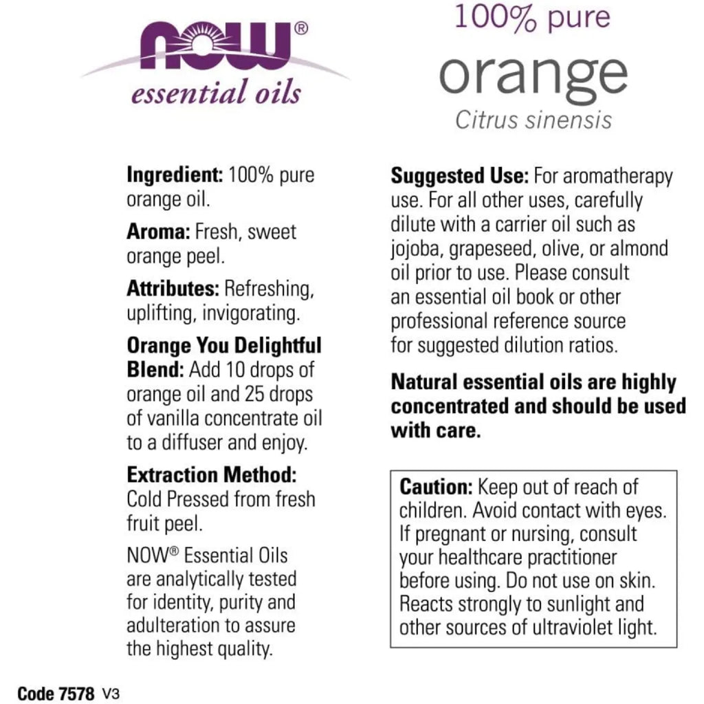 NOW FOODS ACEITE DE NARANJA 118 ML SFN