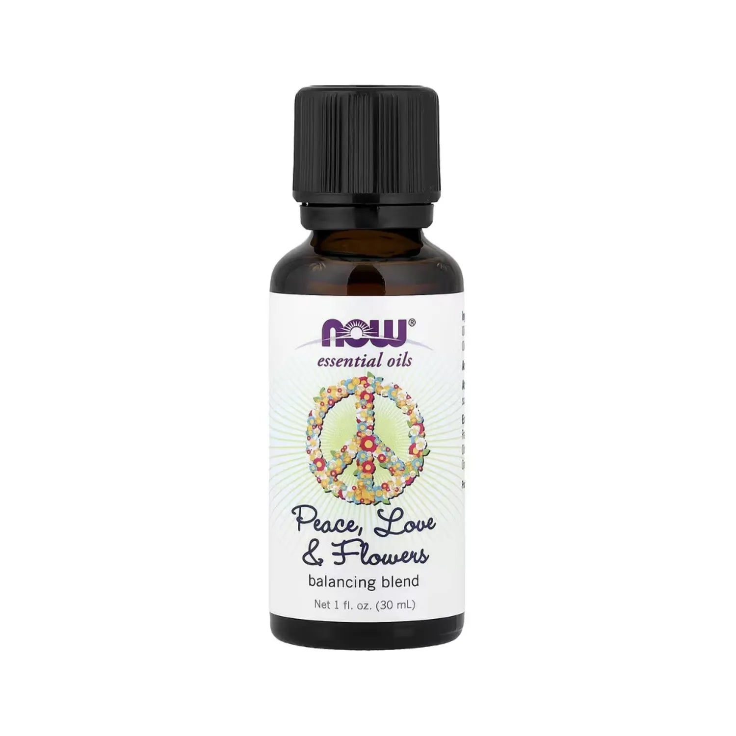 Now Foods Aceites Esenciales Paz, Amor Y Flores, 1 Oz. Líq. 30 Ml