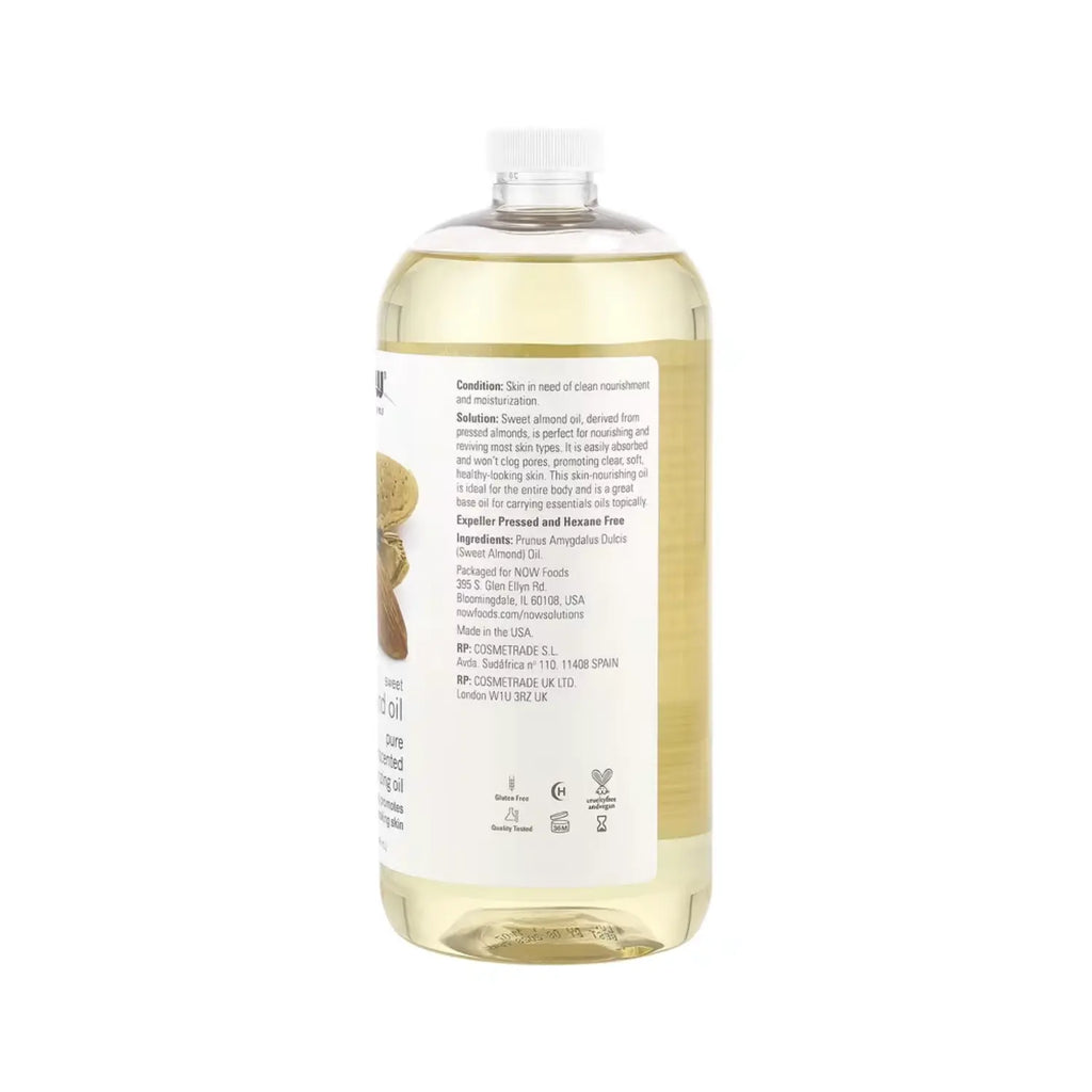 NOW SOLUTIONS ACEITE DE ALMENDRA DULCE 946 ML SFN