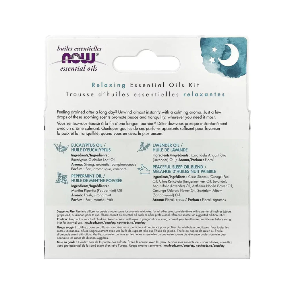 NOW FOODS LET THERE BE PEACE & QUIET EO RELAXING KIT