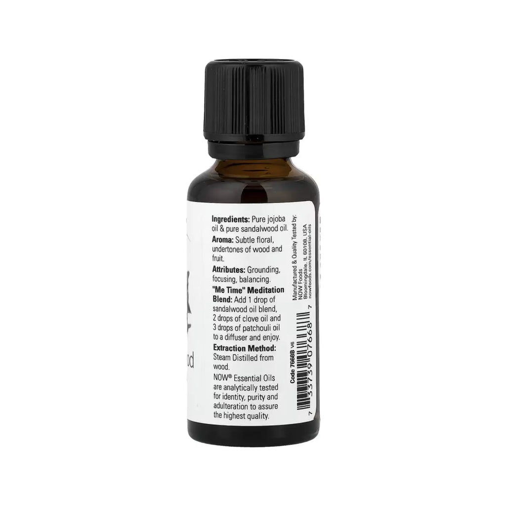 NOW FOODS SANDALWOOD OIL 14% BLEND 1 OZ