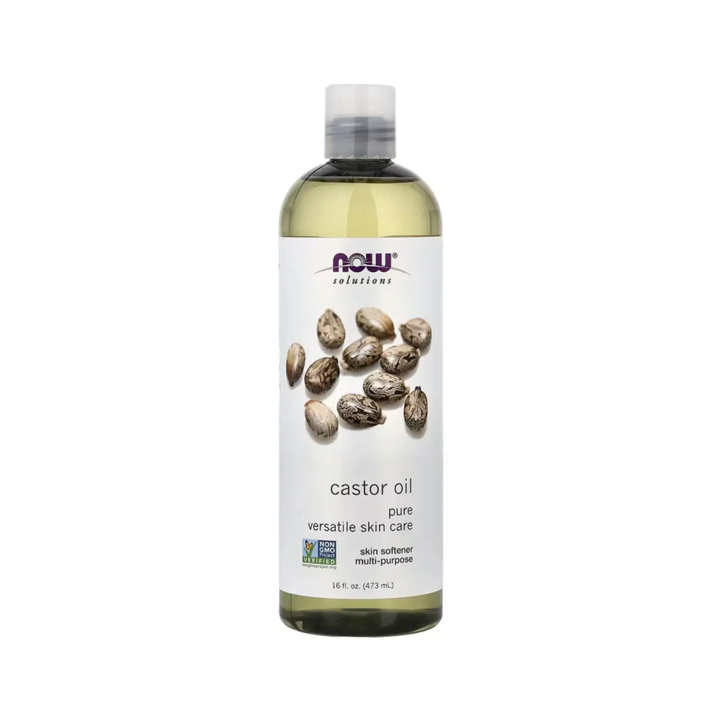 NOW FOODS NOW SOLUTIONS ACEITE DE RICINO 100% PURO 473ML SFN
