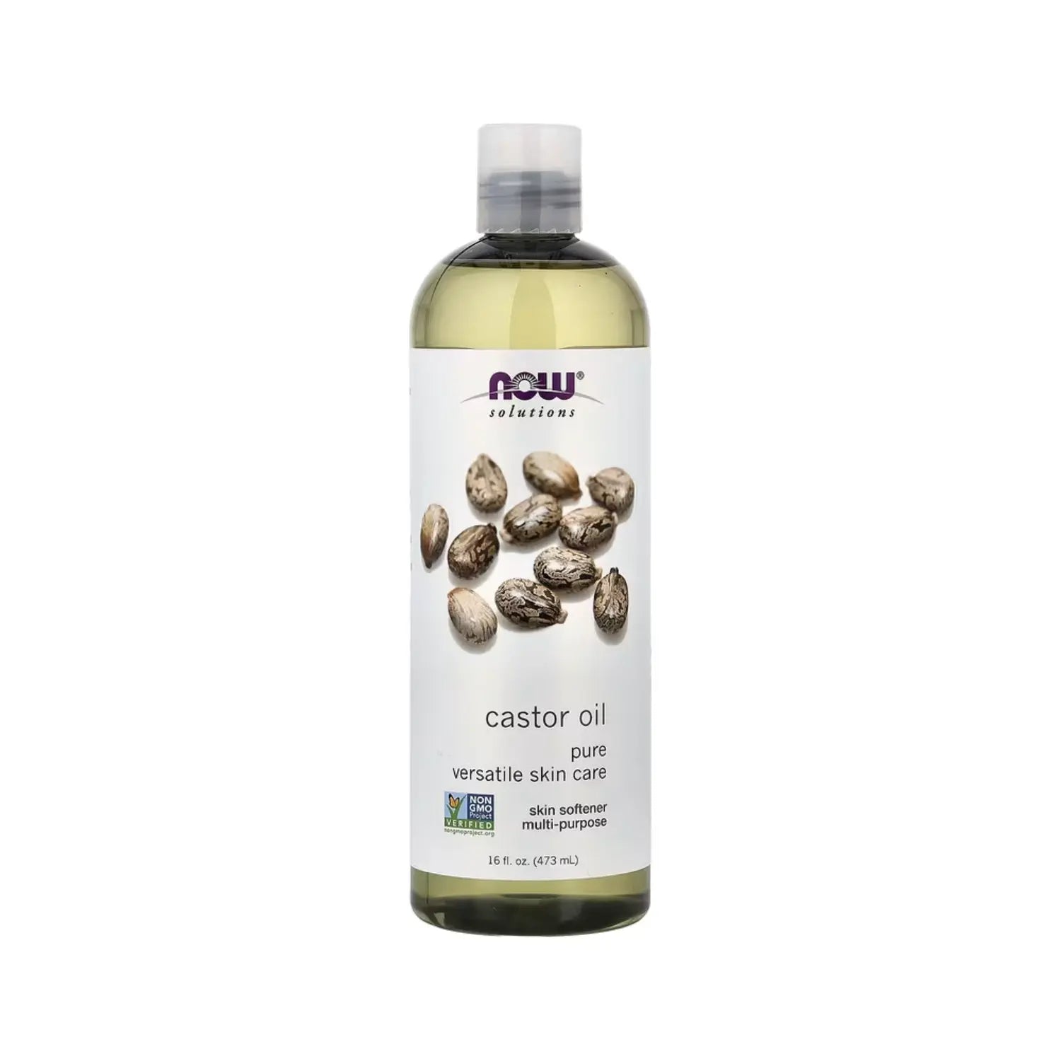 NOW FOODS NOW SOLUTIONS ACEITE DE RICINO 100% PURO 473ML SFN
