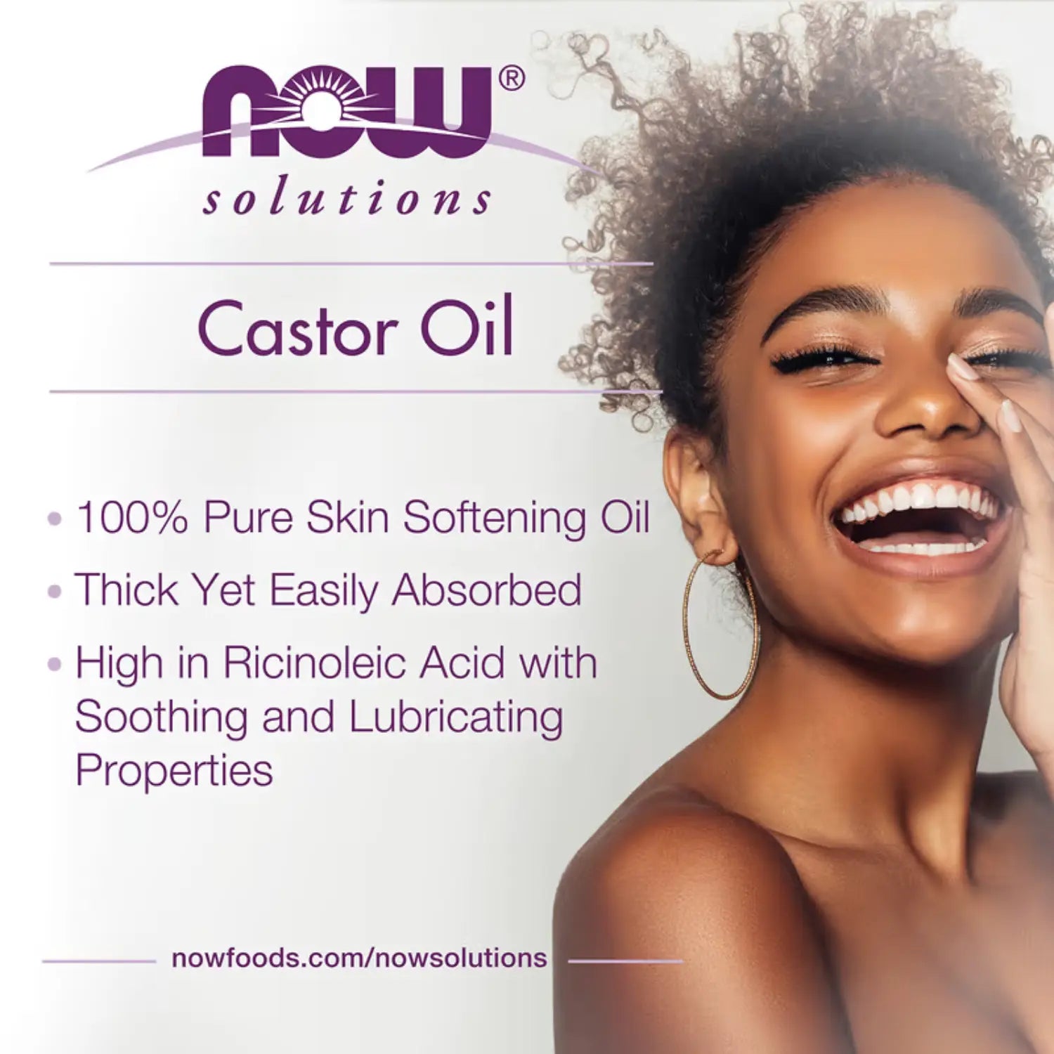 NOW SOLUTIONS ACEITE DE RICINO / CASTOR OIL 118ML SFN