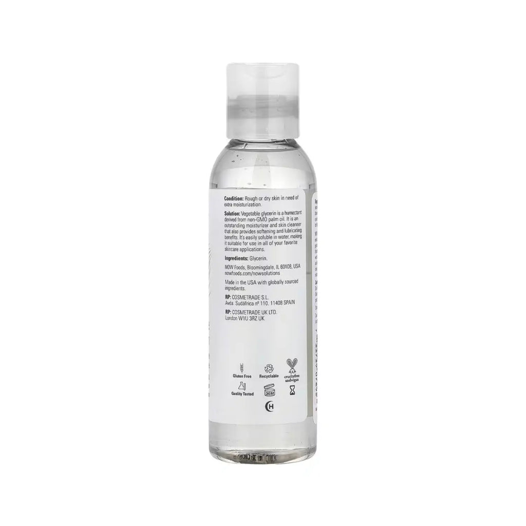 NOW FOODS NOW SOLUTIONS GLICERINA VEGETAL 118 ML SFN