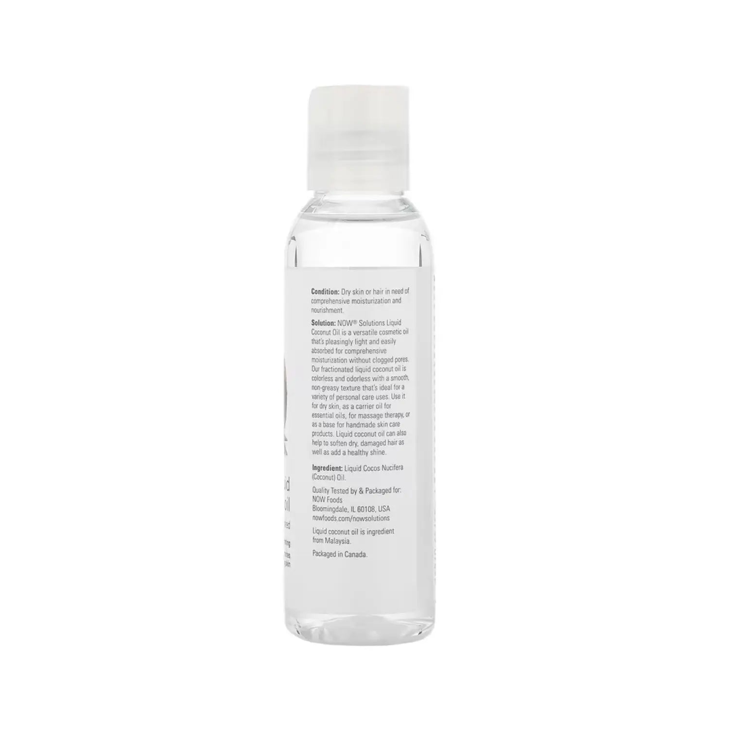 NOW SOLUTIONS ACEITE LÍQUIDO DE COCO 118 ML SFN