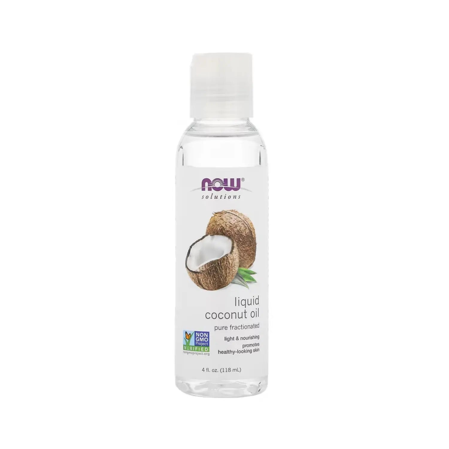 NOW SOLUTIONS ACEITE LÍQUIDO DE COCO 118 ML SFN