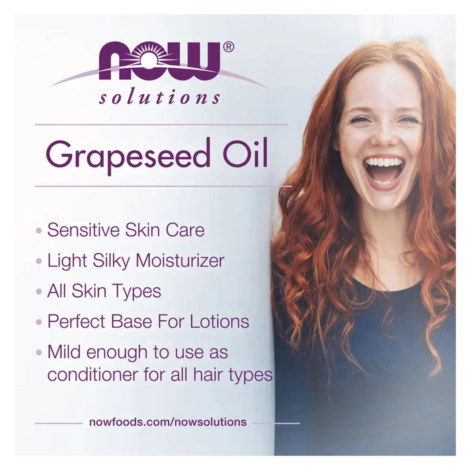 NOW SOLUTIONS ACEITE DE SEMILLA DE UVA-GRAPESEED OIL 4OZ SFN