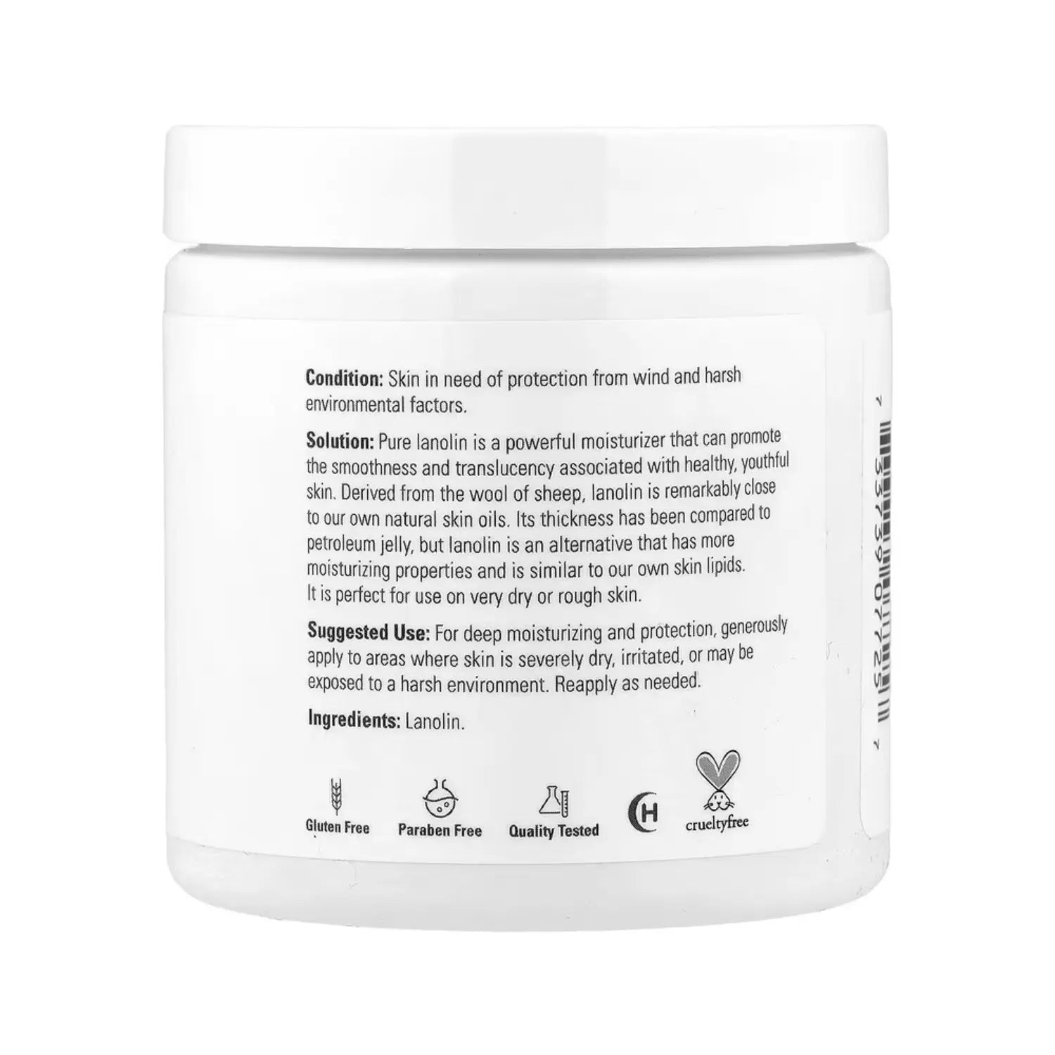 NOW FOODS, SOLUTIONS, LANOLINA PURA, 7 OZ (198 G) SFN