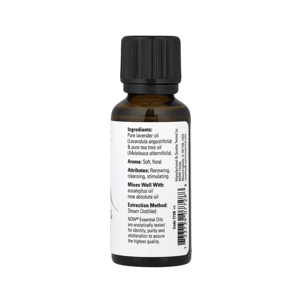 NOW FOODS LAVENDER & TEA TREE OIL 1 OZ